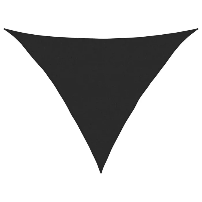 vidaXL Toldo de vela HDPE negro 160 g/m² 2,5×2,5×3,5 m