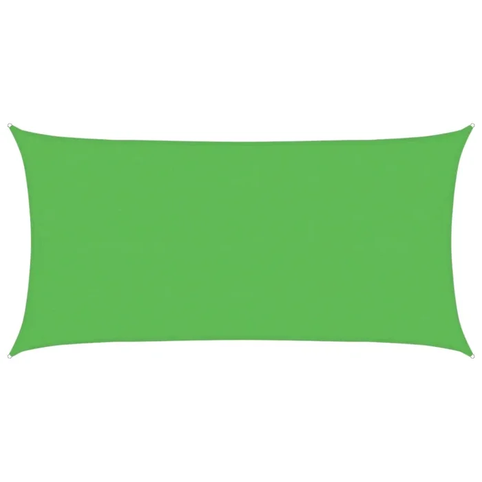 vidaXL Toldo de vela HDPE verde claro 160 g/m² 4×7 m