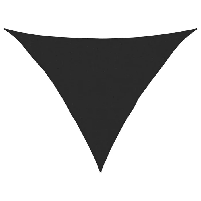 vidaXL Toldo de vela negro HDPE 160 g/m² 3x3x4,2 m