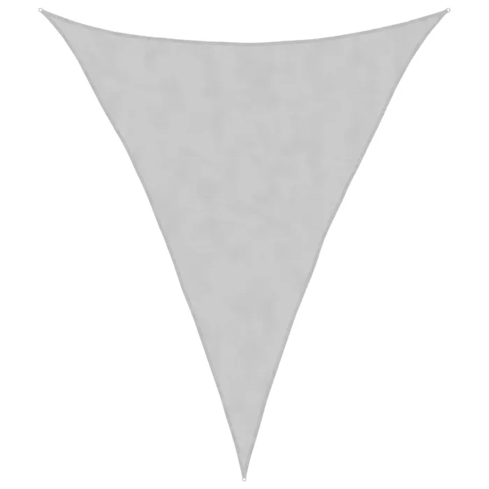 vidaXL Toldo de vela poliéster oxford 100% gris claro 3x4x4 m