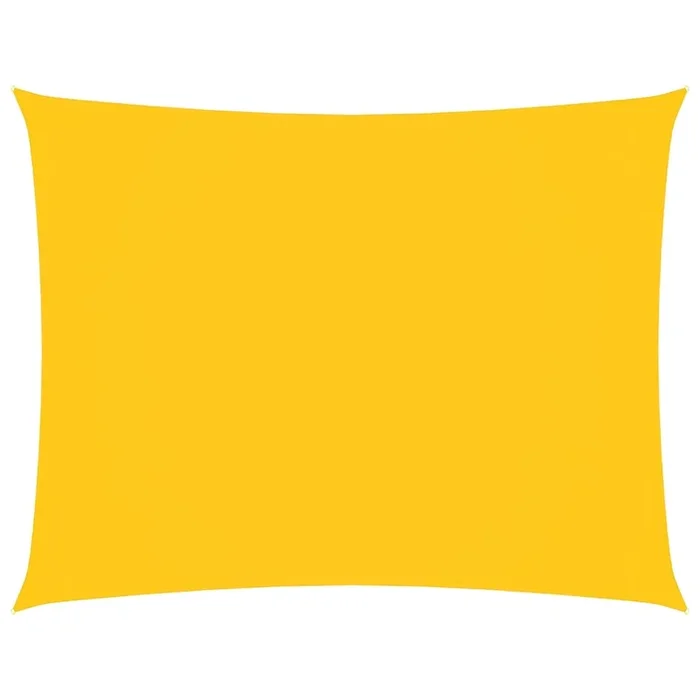 vidaXL Toldo de vela rectangular tela Oxford amarillo 2,5×4 m