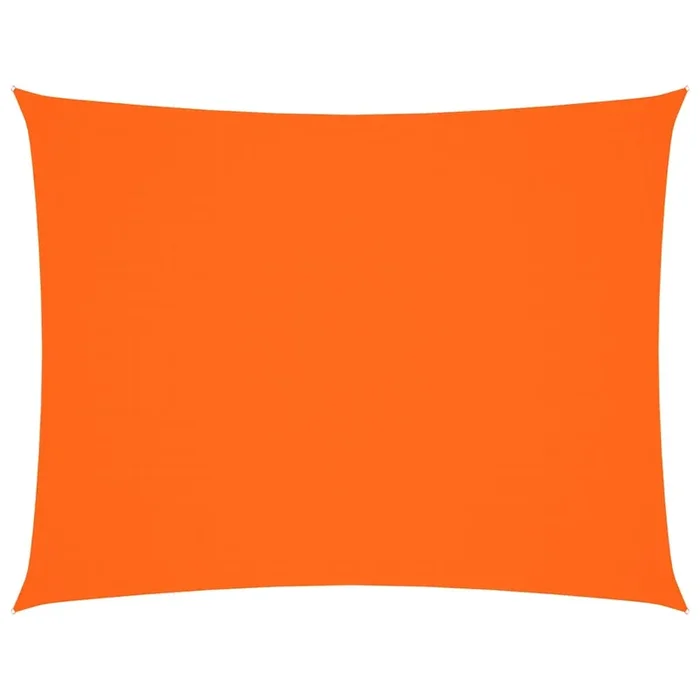vidaXL Toldo de vela rectangular tela Oxford naranja 5×7 m
