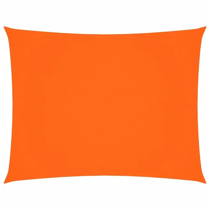 vidaXL Toldo de vela rectangular tela Oxford naranja 6×7 m