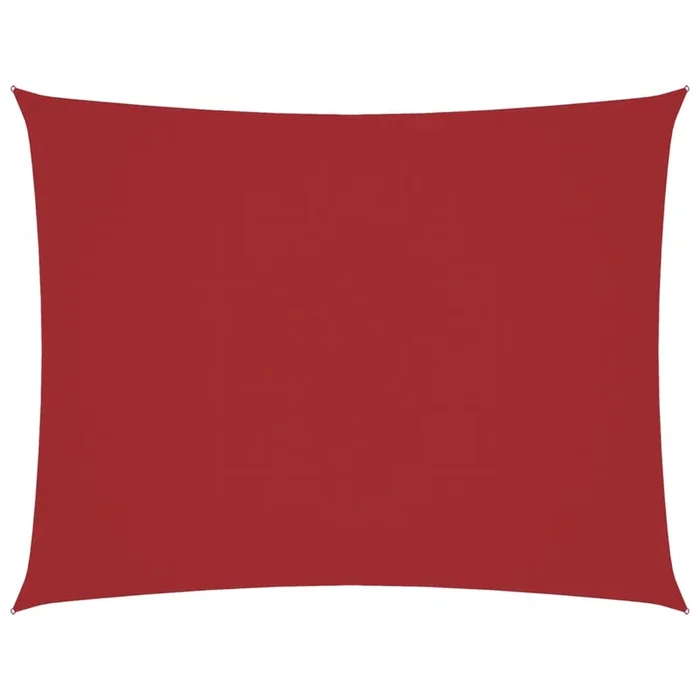 vidaXL Toldo de vela rectangular tela Oxford rojo 2,5×3,5 m