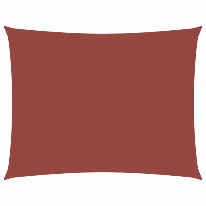 vidaXL Toldo de vela rectangular tela Oxford terracota 2×4 m
