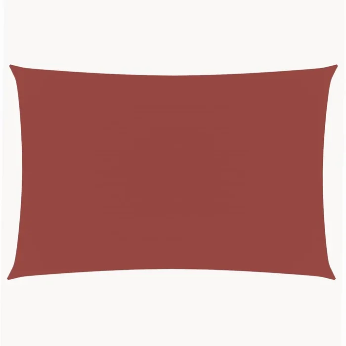 vidaXL Toldo de vela rectangular tela Oxford terracota 3×6 m