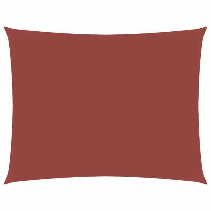 vidaXL Toldo de vela rectangular tela Oxford terracota 5×6 m