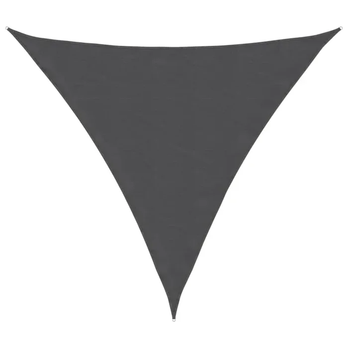 vidaXL Toldo de vela triangular tela Oxford gris antracita 6x6x6 m