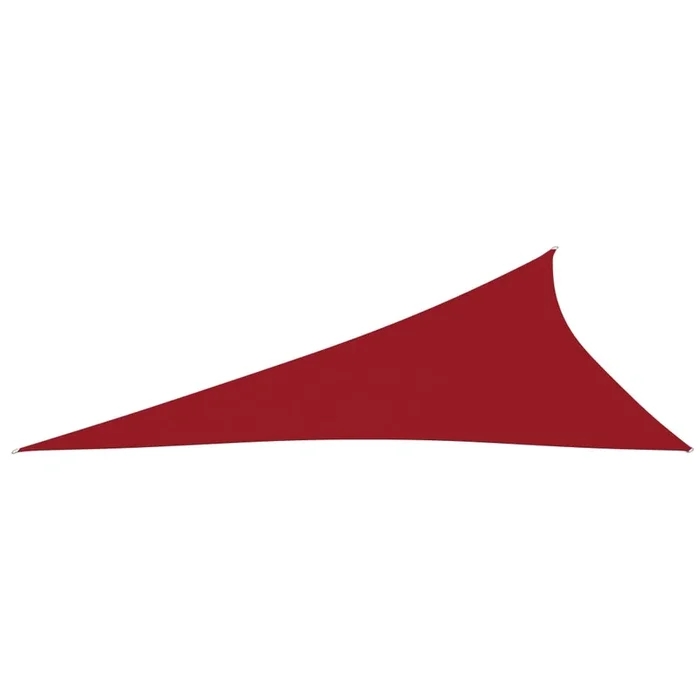 vidaXL Toldo de vela triangular tela Oxford rojo 4x5x6,4 m