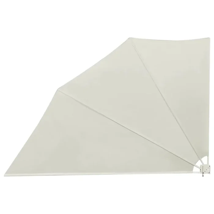 vidaXL Toldo lateral plegable de balcón color crema 160×240 cm