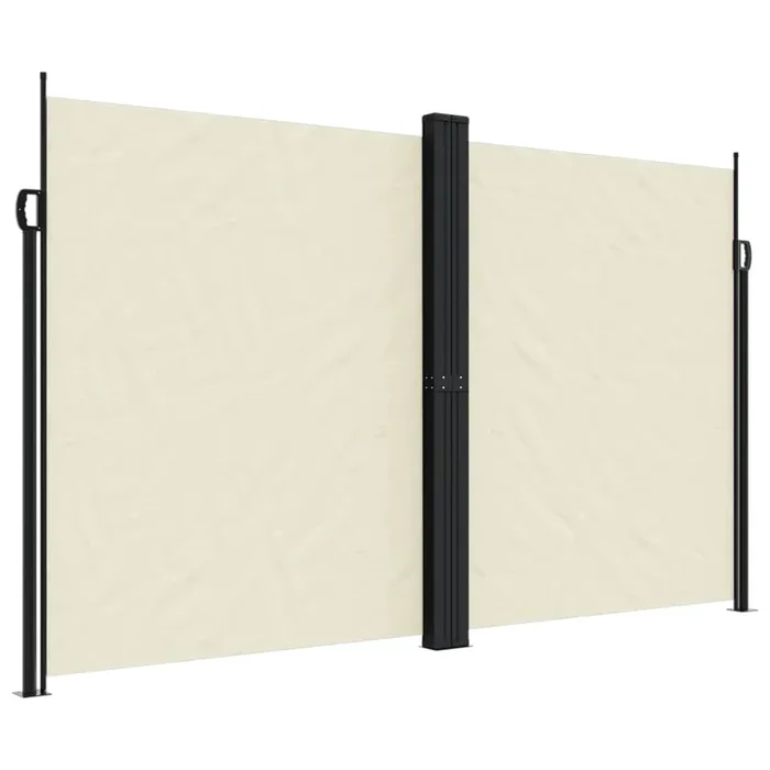 vidaXL Toldo lateral retráctil crema 200×600 cm (3)