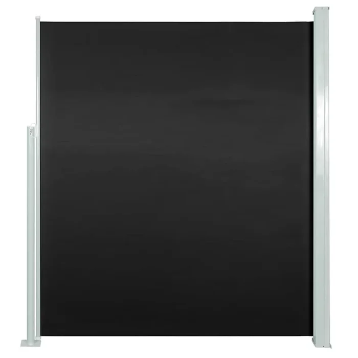 vidaXL Toldo lateral retráctil de jardín negro 100×500 cm