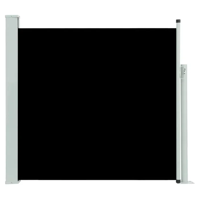 vidaXL Toldo lateral retráctil de jardín negro 170×300 cm (2)