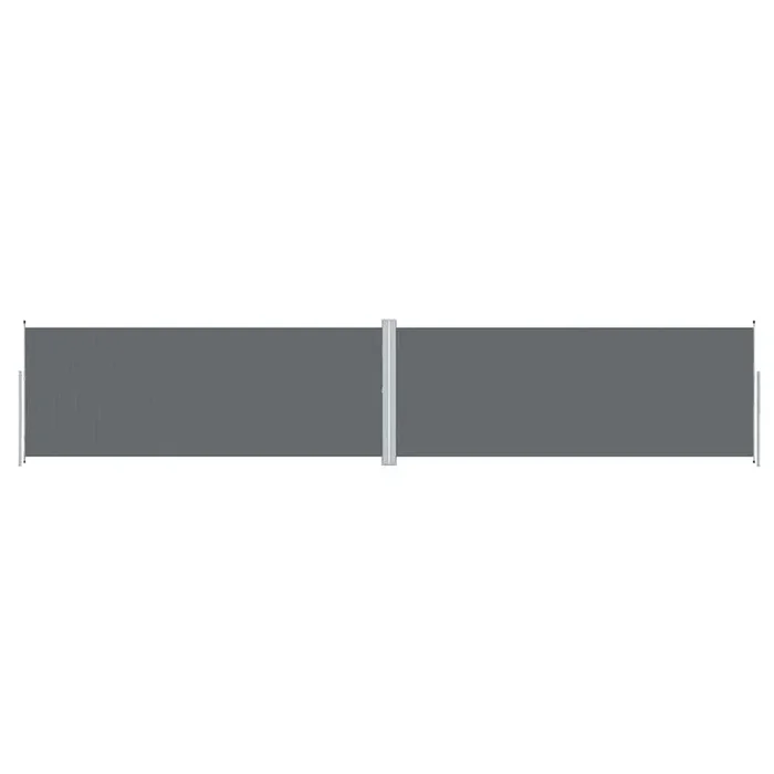 vidaXL Toldo lateral retráctil gris antracita 200×1000 cm