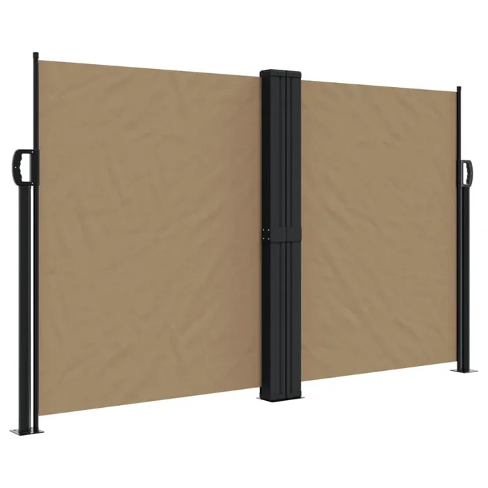 vidaXL Toldo lateral retráctil gris taupe 140×1000 cm
