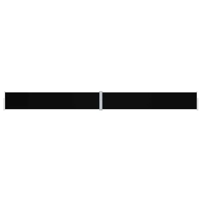 vidaXL Toldo lateral retráctil negro 117×1200 cm