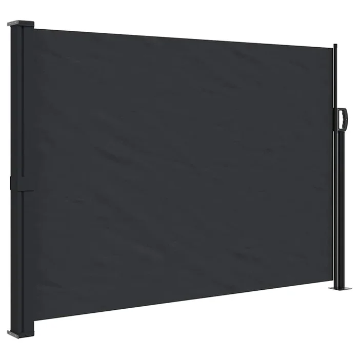 vidaXL Toldo lateral retráctil negro 140×600 cm