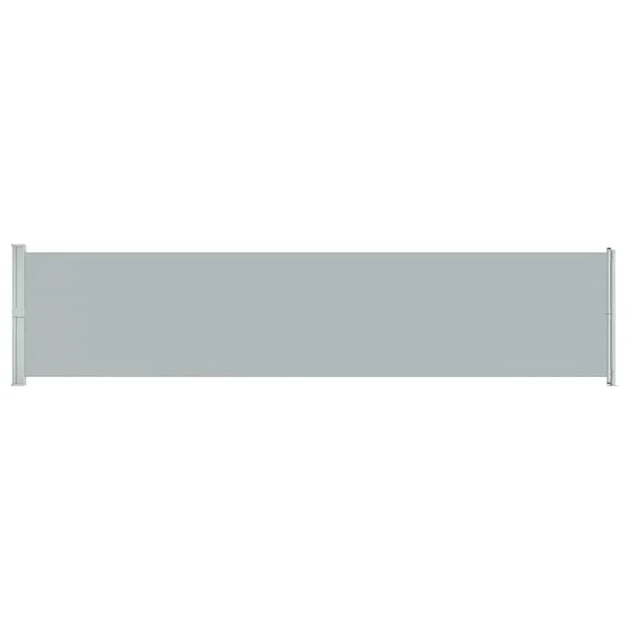 vidaXL Toldo lateral retráctil para patio gris 140×600 cm