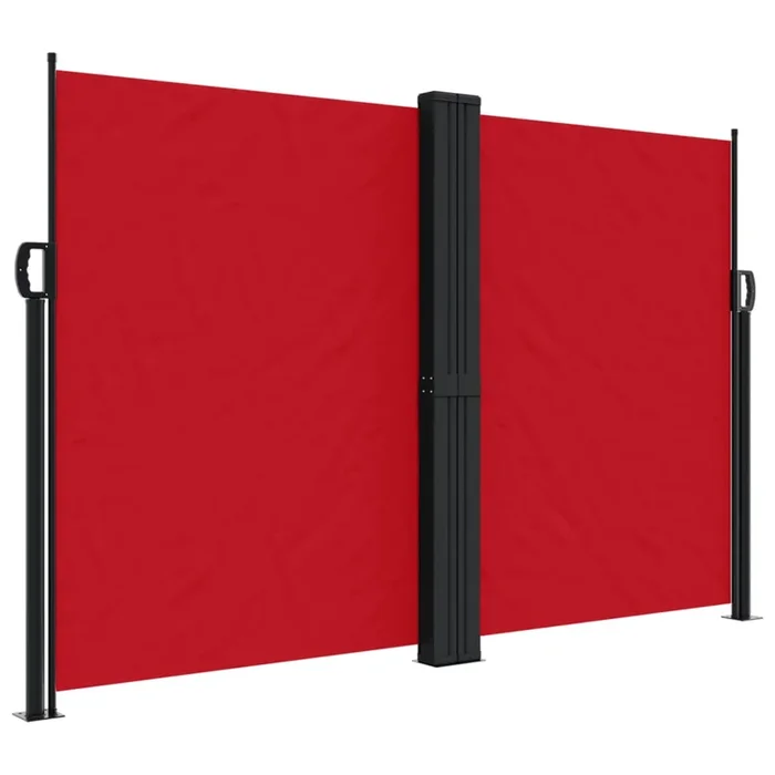vidaXL Toldo lateral retráctil rojo 160×600 cm (3)