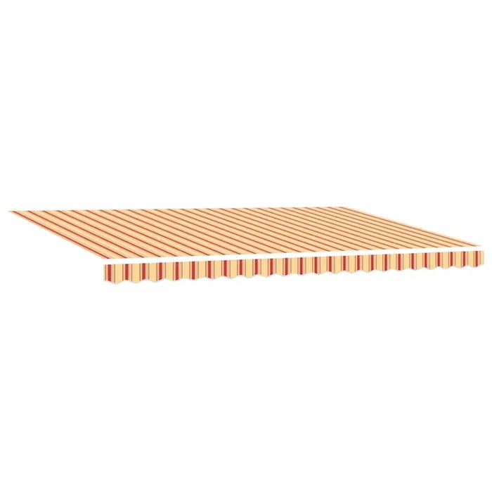 vidaXL Toldo Manual amarillo y naranja 500 x 350 cm tela
