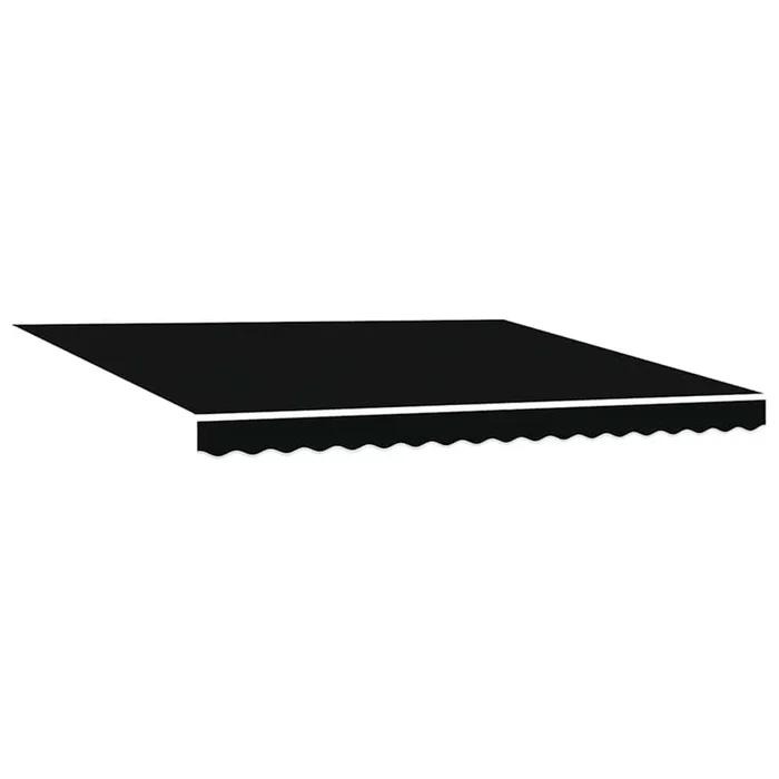 vidaXL Toldo Manual Negro 400 x 350 cm tela