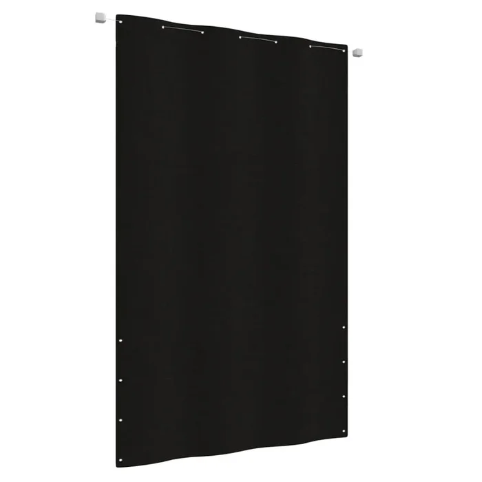vidaXL Toldo pantalla para balcón de tela oxford negro 140×240 cm