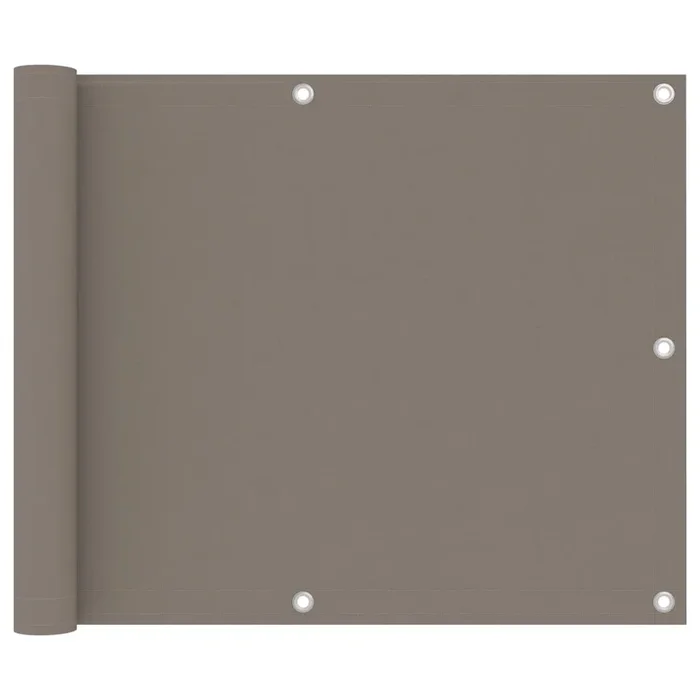 vidaXL Toldo para balcón de tela Oxford gris taupe 75×300 cm