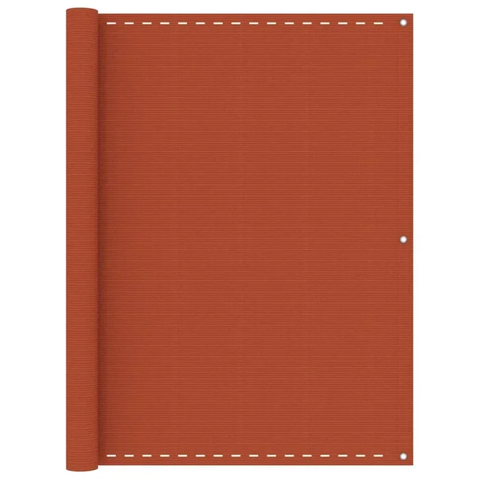 vidaXL Toldo para balcón HDPE naranja 120×500 cm