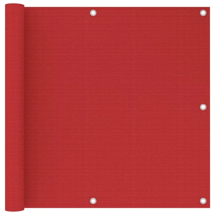 vidaXL Toldo para balcón HDPE rojo 90×300 cm