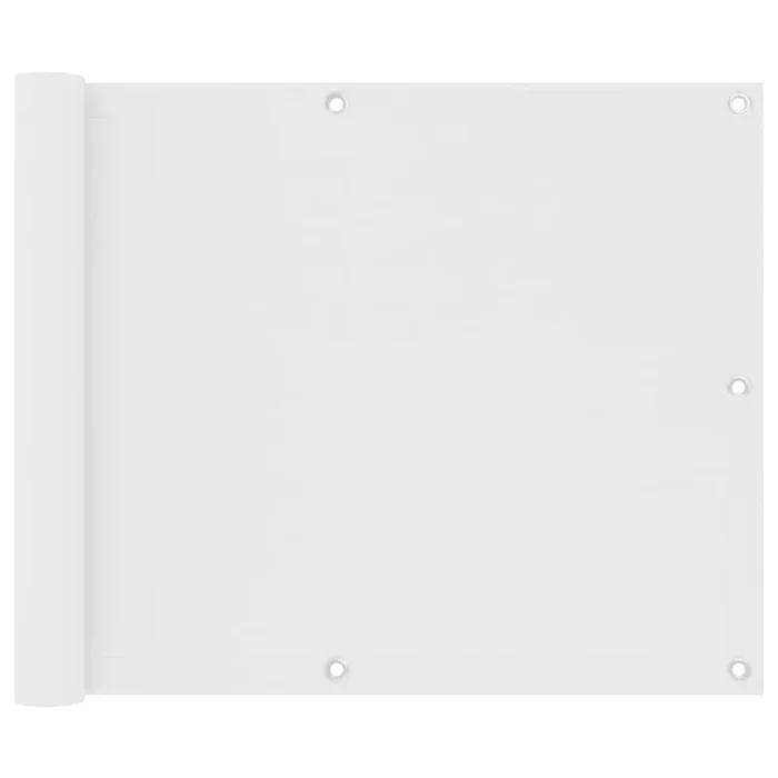 vidaXL Toldo para balcón tela oxford blanco 75×400 cm
