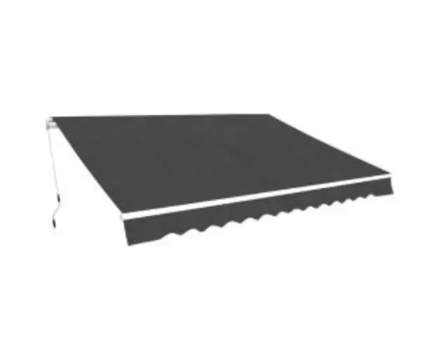 vidaXL toldo plegable de operación manual 600 cm gris antracita | Brico Depôt Originale