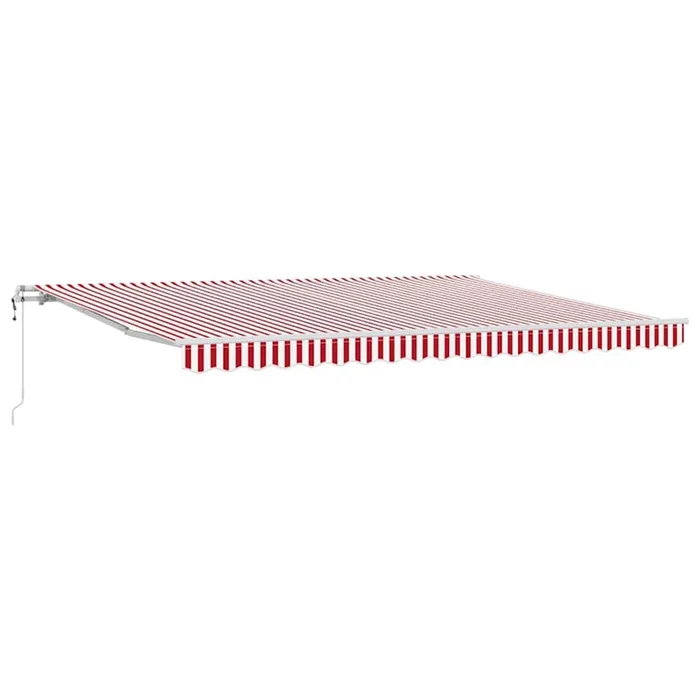 vidaXL Toldo Retráctil 450 x 350 cm red and white