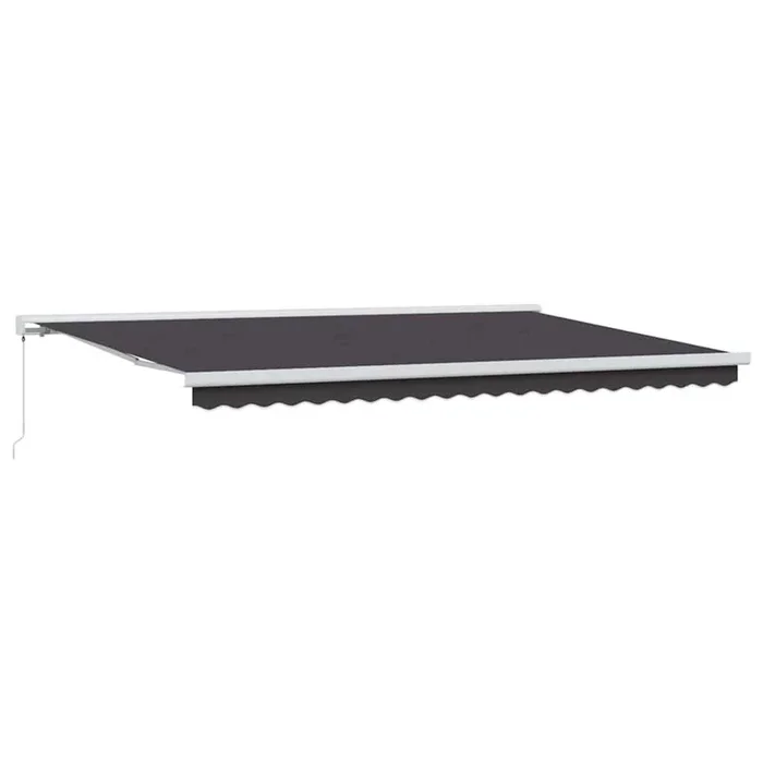 vidaXL Toldo Retráctil Antracita 500 x 300 cm Tela y Metal