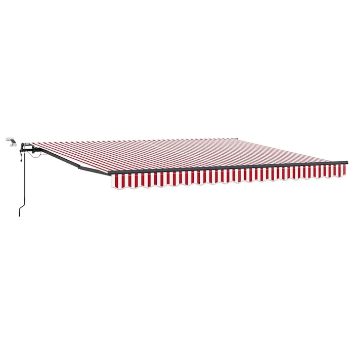 vidaXL Toldo Retráctil con red and white 400 x 300 cm tela