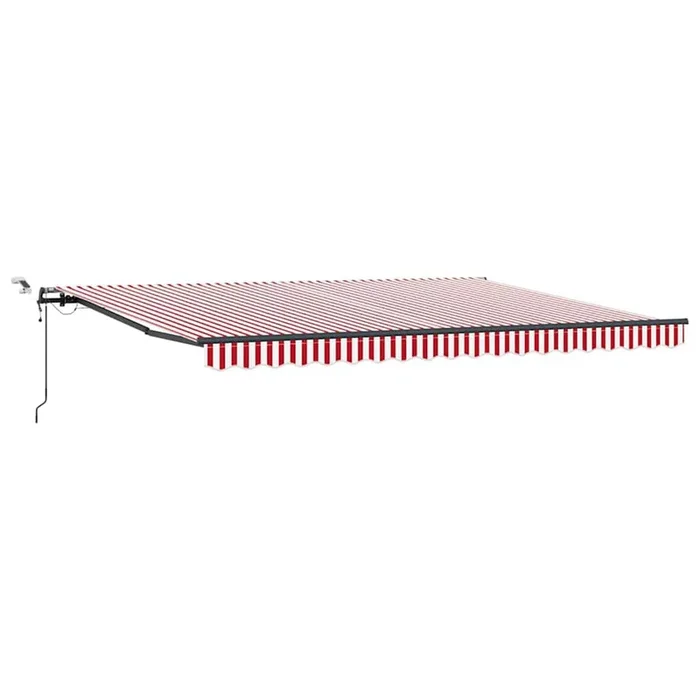 vidaXL Toldo Retráctil con red and white 450 x 350 cm tela