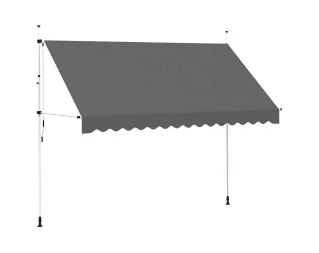 vidaXL toldo retráctil de operación manual antracita 350 cm | Brico Depôt Prezzo Di Fabbrica