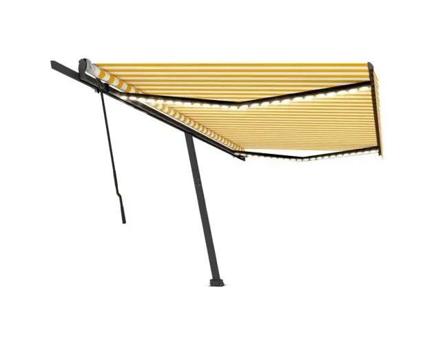 vidaXL toldo retráctil manual con luz LED amarillo y blanco 500×300 cm | Brico Depôt Promo Stagionale