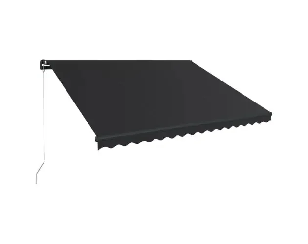 vidaXL toldo retráctil manual gris antracita 400×300 cm | Brico Depôt Di Tendenza