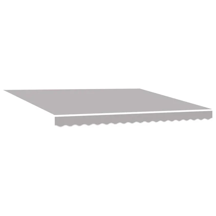 vidaXL Toldo Retráctil Manual Gris claro 400 x 350 cm tela