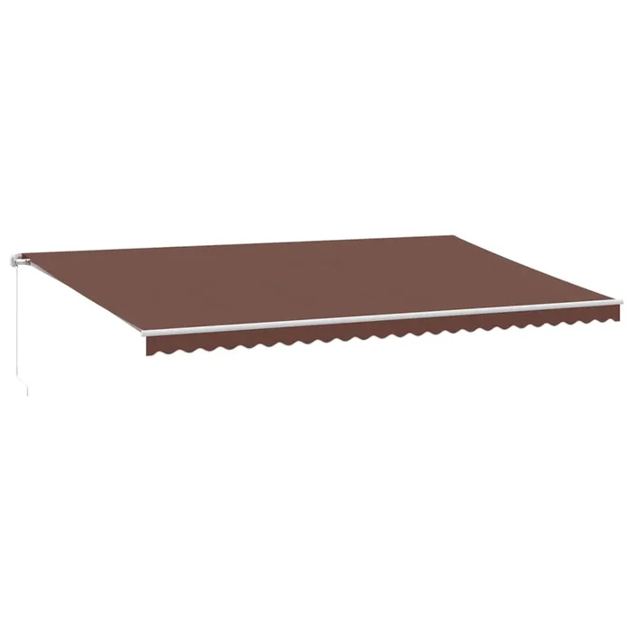 vidaXL Toldo retráctil manual marrón 600×350 cm (2)