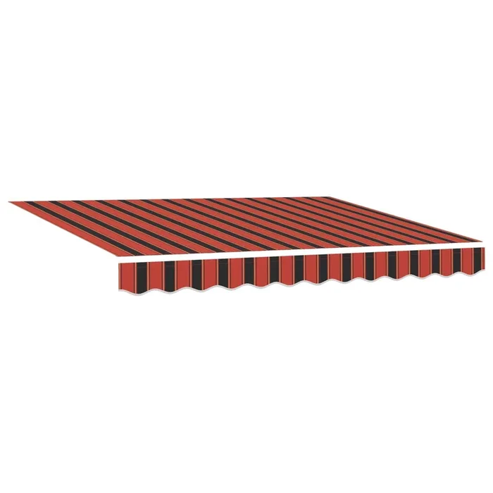 vidaXL Toldo Retráctil Manual Naranja y marrón 300 x 250 cm tela