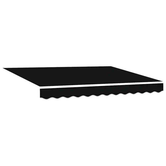 vidaXL Toldo Retráctil Manual Negro 300 x 250 cm Tela, Metal
