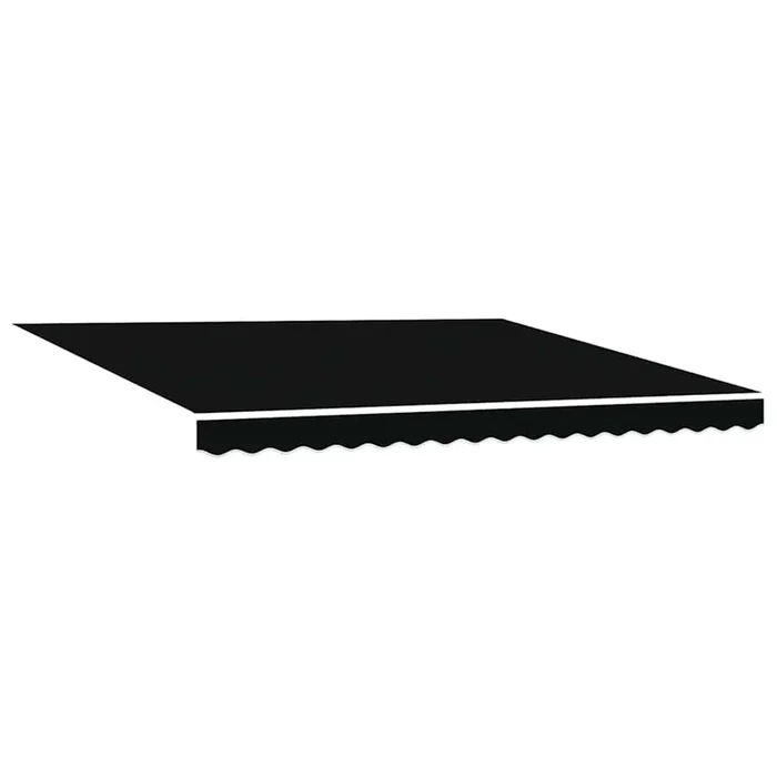 vidaXL Toldo Retráctil Manual Negro 400 x 300 cm Tela, Metal
