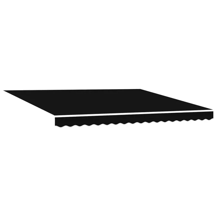 vidaXL Toldo Retráctil Manual Negro 400 x 300 cm tela