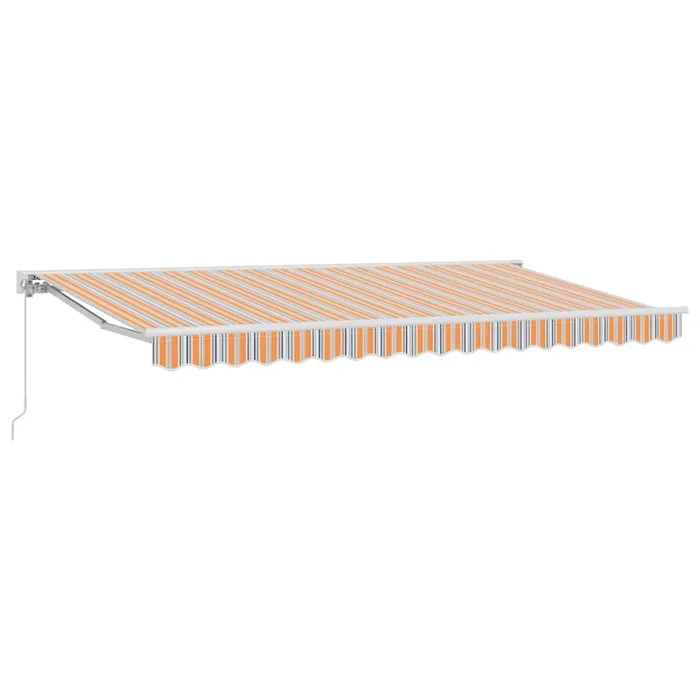 vidaXL Toldo Retráctil Manual Rayas Multicolor 400×200 cm tela (3)