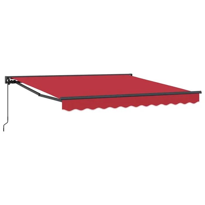 vidaXL Toldo Retráctil Manual Rojo 300×250 cm tela
