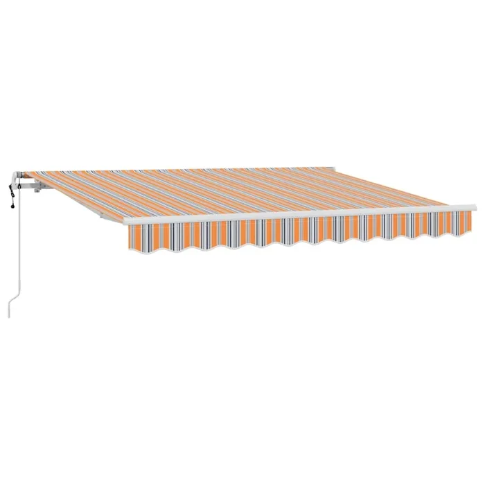 vidaXL Toldo Retráctil Multicolor 350 x 200 cm Poliéster y Aluminio (4)