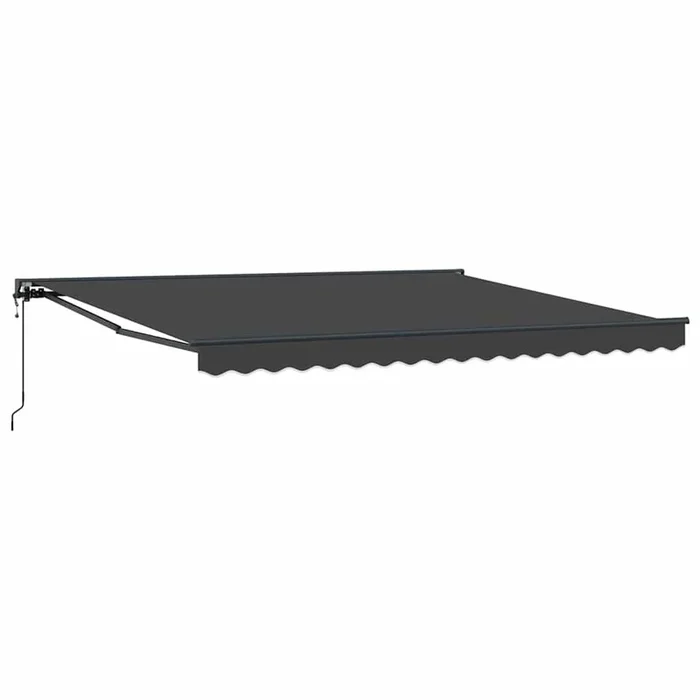 vidaXL Toldo Retráctil naranja y 350 x 250 cm Tela, Metal
