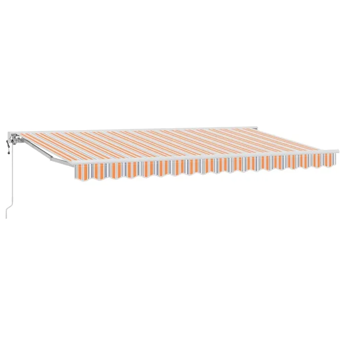 vidaXL Toldo Retráctil Rayas Multicolor 400×200 cm tela (2)