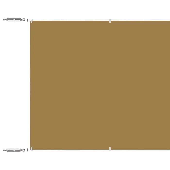 vidaXL Toldo vertical beige 180×1200 cm tela oxford